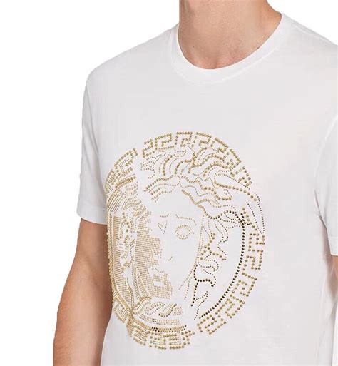 Young Versace Girls Studded Medusa Logo T